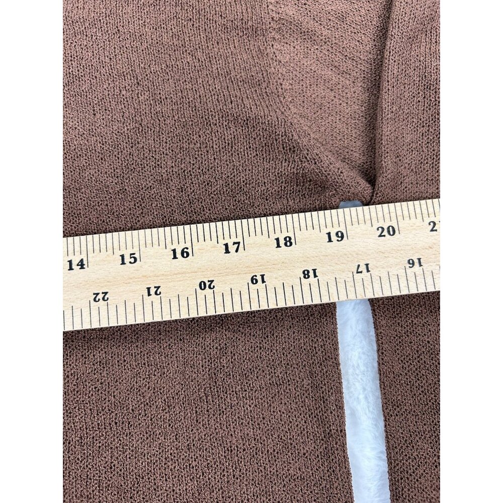 NWT Lulus Sweater Small Lightweight Acrylic Knit Womens Brown Pullover - Picture 6 of 11